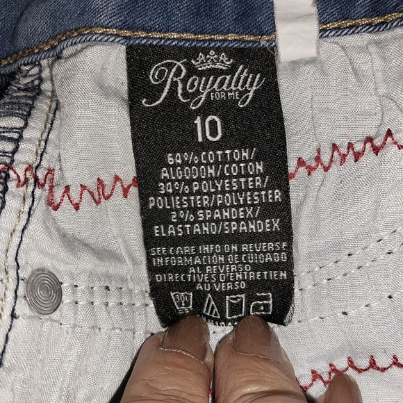 Royalty Women's Size 10 Blue Jeans - Picture 9 of 12